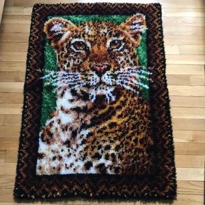 Leopard Hook Rug, Wall Hanging
